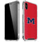 University of Mississippi Ole Miss Logo Red iPhone XS Max Clear Case
